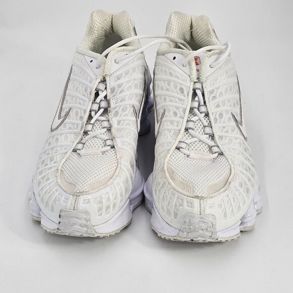 NIKE AV3595-100 SHOX TL WHITE/SILVER MENS SNEAKER SIZE US 9.5 - Picture 2 of 4